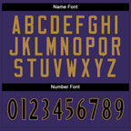 Custom Purple Black-White Split Fashion Football Jersey photo 3