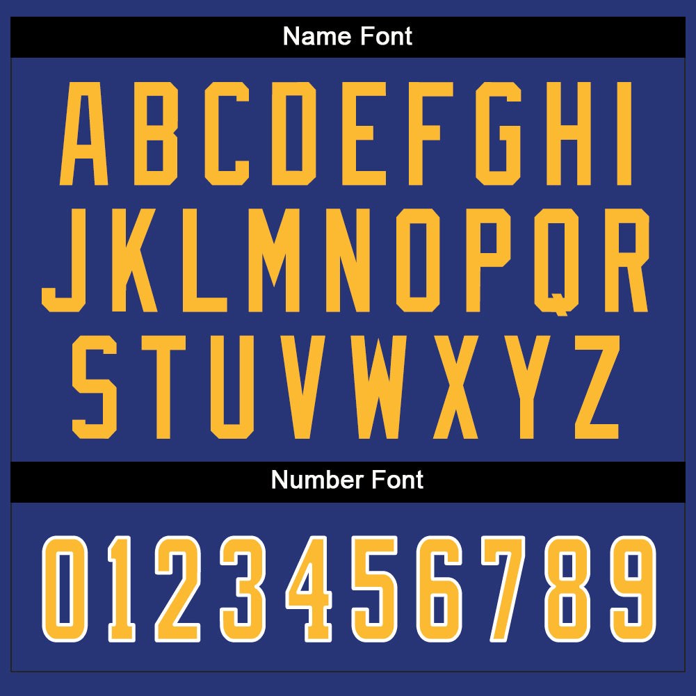 Custom Royal Gold-White Split Fashion Football Jersey photo 3