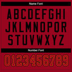 Custom White Red-Black Split Fashion Football Jersey photo 3