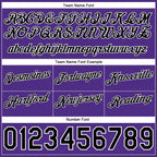 Custom Gray Black-Purple Authentic Throwback Split Fashion Basketball Shorts photo 2