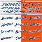 Custom Orange Royal-White Split Fashion Performance T-Shirt photo 2