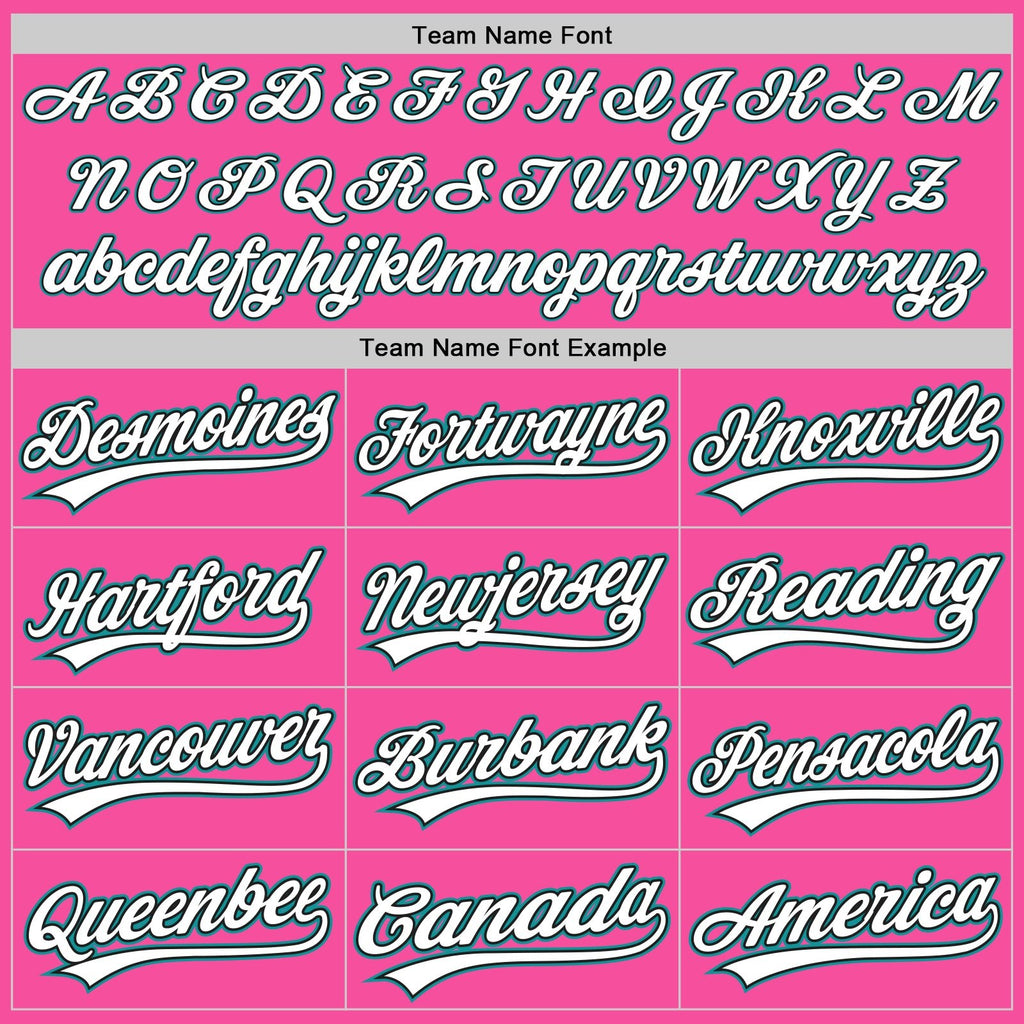 Custom Pink White Teal-Black Split Ripped Pattern Baseball Pullover Sweatshirt Hoodie photo 4