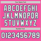 Custom Pink White Teal-Black Split Ripped Pattern Baseball Pullover Sweatshirt Hoodie photo 5