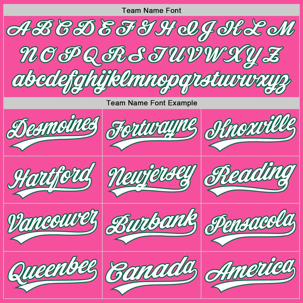Custom Pink White-Kelly Green Split Ripped Pattern Baseball Pullover Sweatshirt Hoodie photo 4