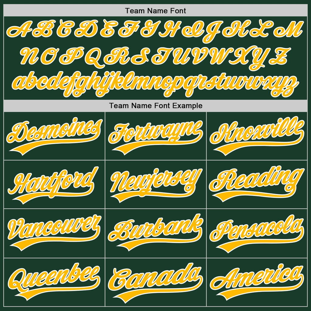 Custom Green Gold-White Split Ripped Pattern Baseball Pullover Sweatshirt Hoodie photo 4