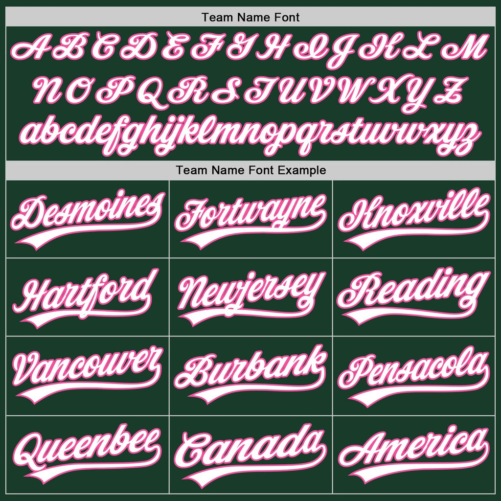 Custom Green White-Pink Split Ripped Pattern Baseball Pullover Sweatshirt Hoodie photo 4