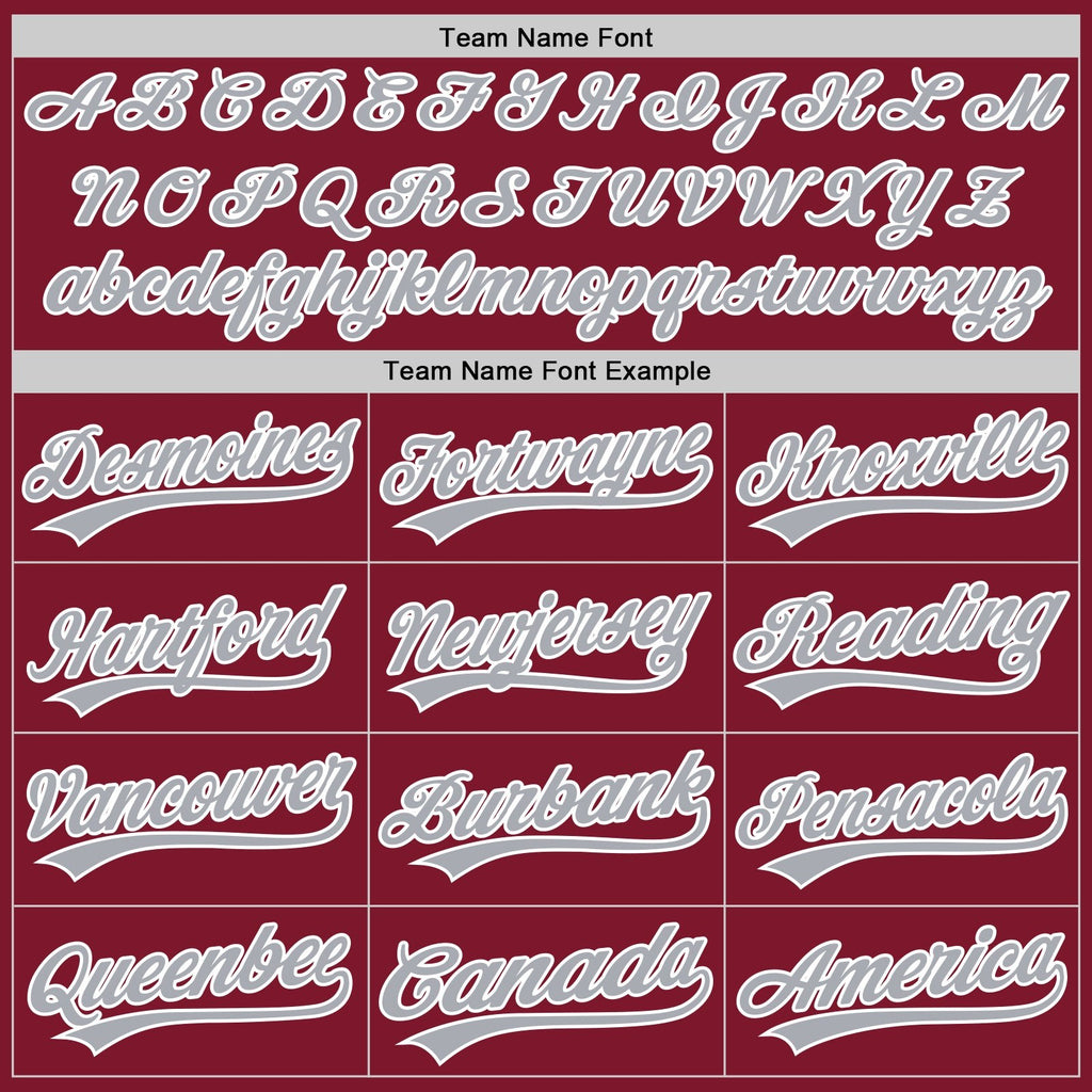 Custom Crimson Gray-White Split Ripped Pattern Baseball Pullover Sweatshirt Hoodie photo 4