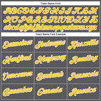 Custom Steel Gray Gold-White Performance T-Shirt photo 2