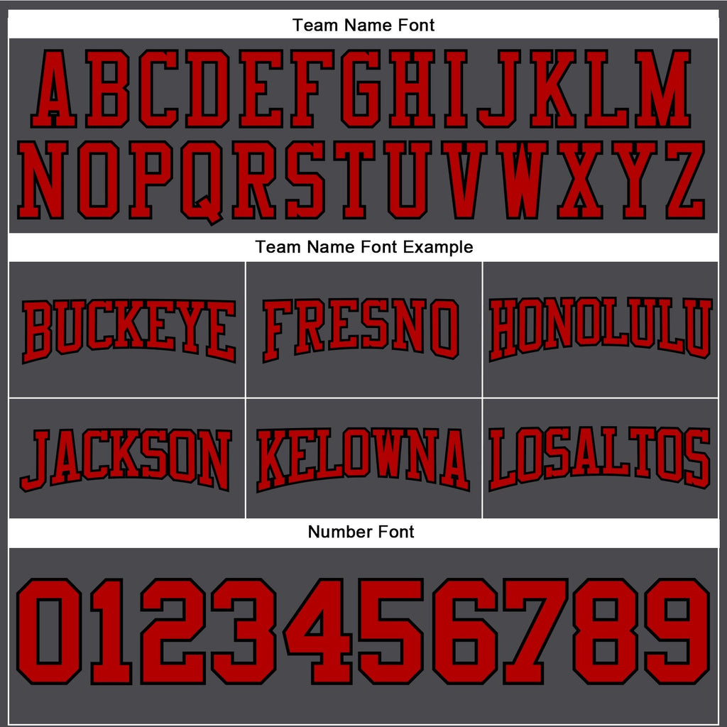 Custom Stitched Steel Gray Red-Black Football Pullover Sweatshirt Hoodie photo 3