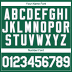 Custom Kelly Green White-Gray Baseball Jersey photo 3