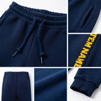 Custom Royal Gold Fleece Jogger Sweatpants detail
