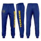 Custom Royal Gold Fleece Jogger Sweatpants photo 1