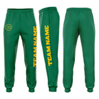 Custom Kelly Green Gold Fleece Jogger Sweatpants photo 1