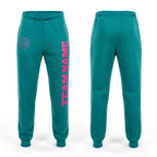 Custom Aqua Pink Fleece Jogger Sweatpants
