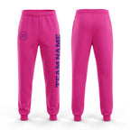 Custom Pink Purple Fleece Jogger Sweatpants