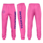 Custom Pink Purple Fleece Jogger Sweatpants photo 1
