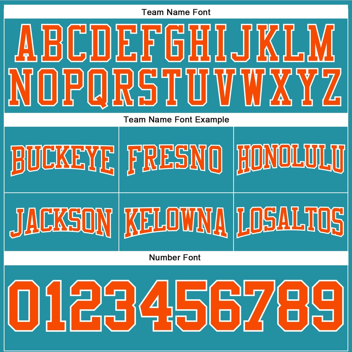 Custom Stitched Teal Orange-White Football Pullover Sweatshirt Hoodie photo 2