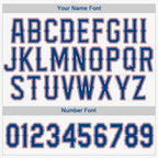 Custom White Royal-Red Baseball Jersey photo 3