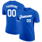 Custom Thunder Blue White-Light Blue Performance T-Shirt photo 1