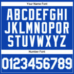 Custom Thunder Blue White-Light Blue Performance T-Shirt photo 3