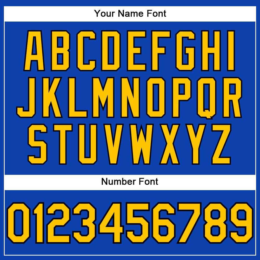 Custom Thunder Blue Yellow-Black Performance T-Shirt photo 3