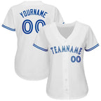 Custom White Royal Baseball Jersey photo 2