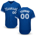 Custom Royal White Baseball Jersey