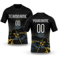 Custom Black White Splash Sublimation Volleyball Uniform Jersey