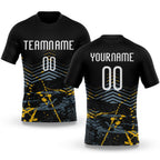 Custom Black White Splash Sublimation Volleyball Uniform Jersey