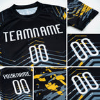 Custom Black White Splash Sublimation Volleyball Uniform Jersey detail