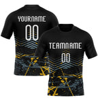 Custom Black White Splash Sublimation Volleyball Uniform Jersey photo 1