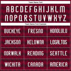 Custom Maroon White-Black Geometric Shape Sublimation Volleyball Uniform Jersey photo 4