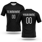 Custom Black White Geometric Shape Sublimation Volleyball Uniform Jersey