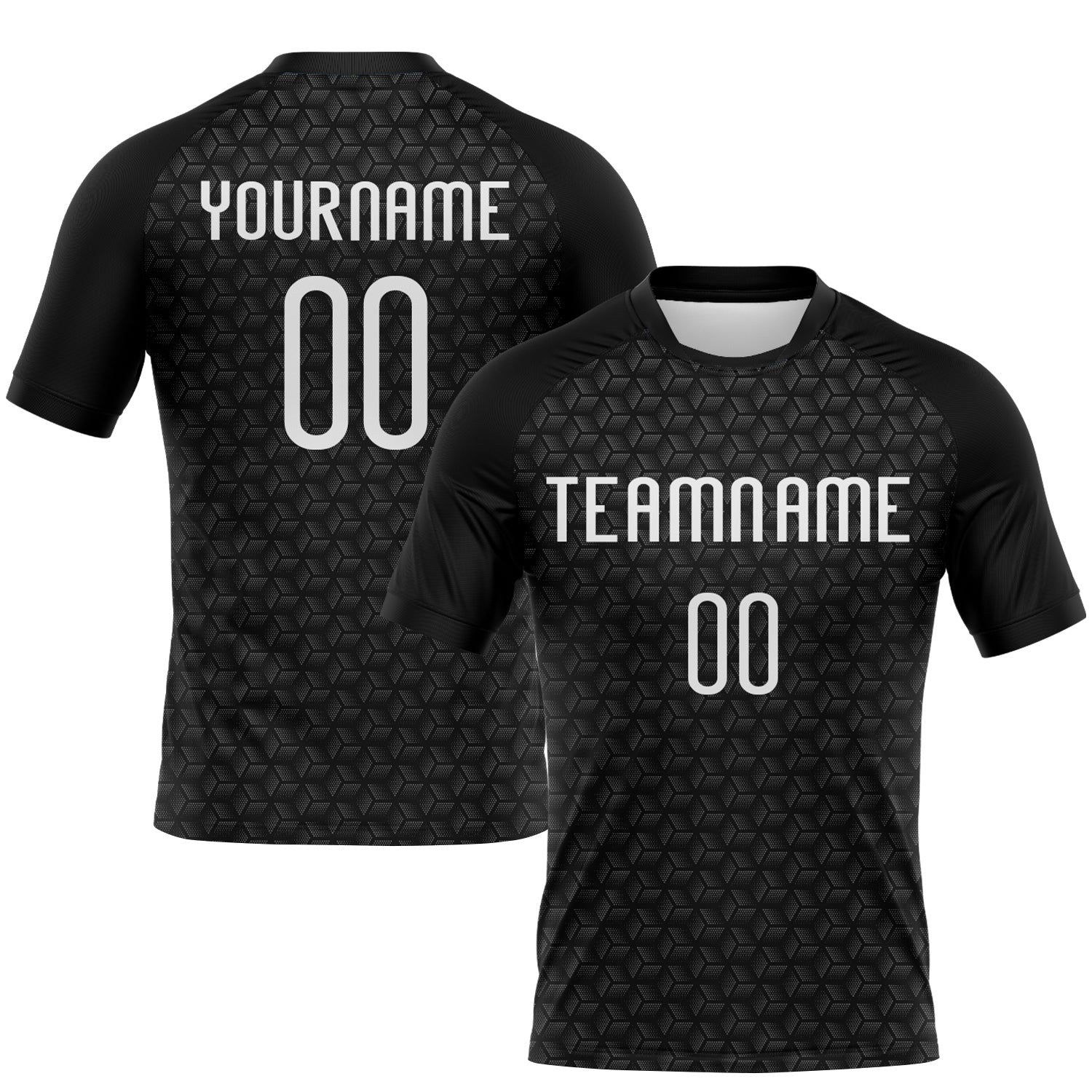 Custom Black White Geometric Shape Sublimation Volleyball Uniform Jersey photo 1