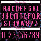 Custom Black Pink-Light Blue Abstract Fragment Art Sublimation Volleyball Uniform Jersey photo 6