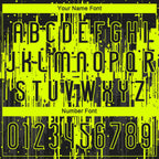 Custom Black Neon Green Dripping Splatter Art Sublimation Volleyball Uniform Jersey photo 5