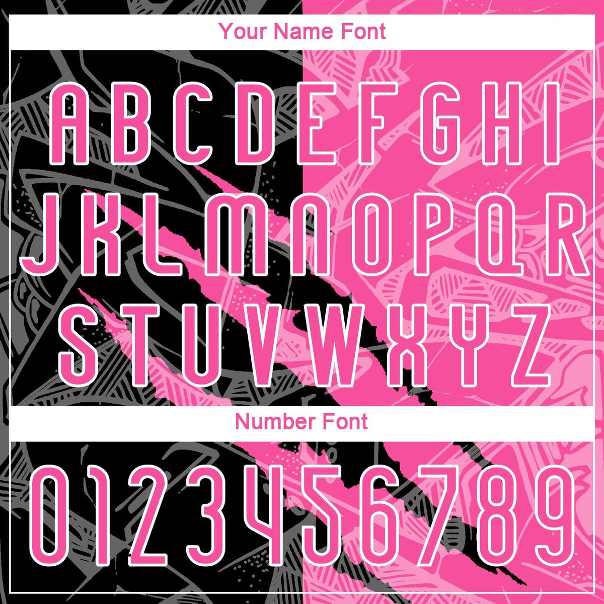 Custom Graffiti Pattern Pink-Black Scratch Sublimation Volleyball Uniform Jersey photo 6