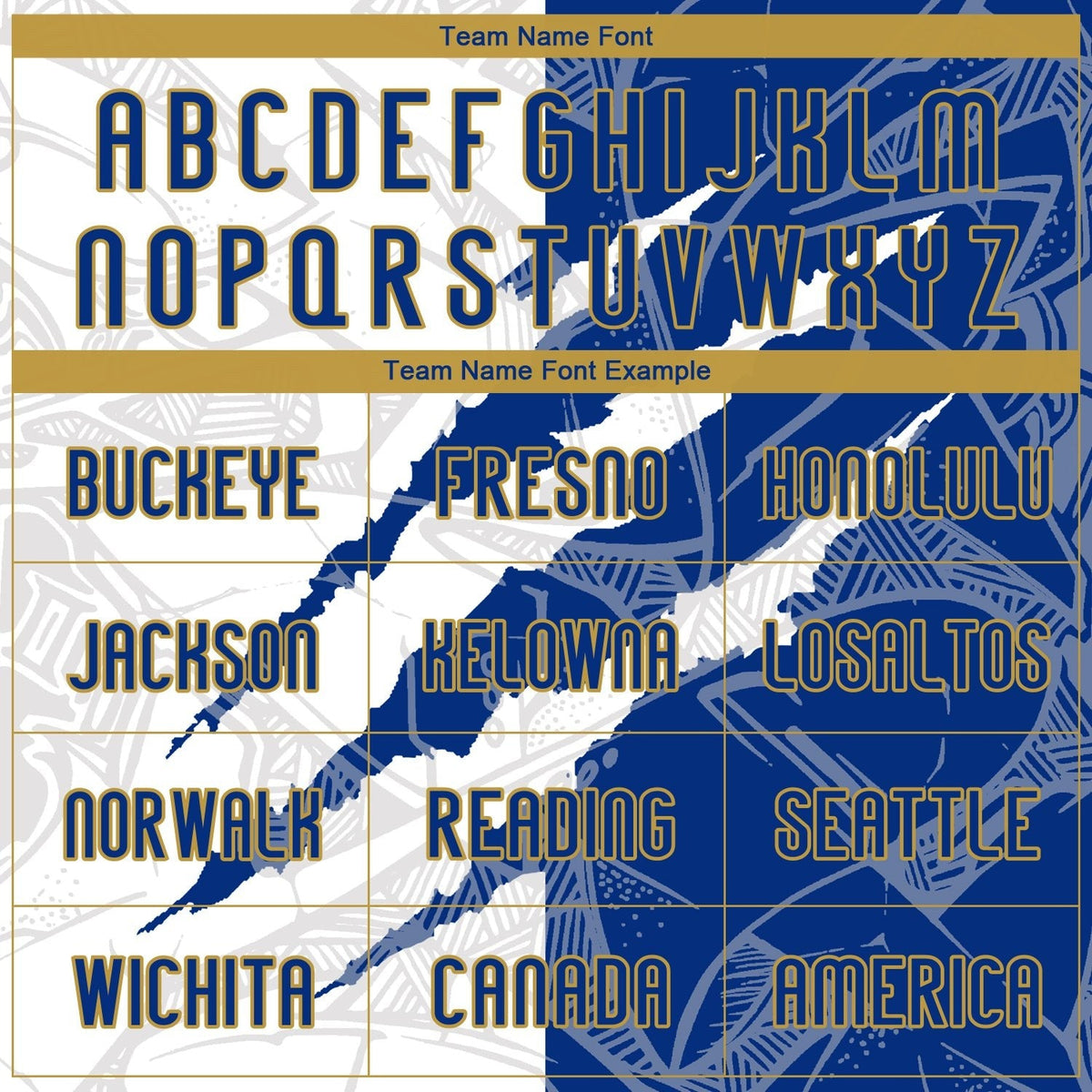 Custom Graffiti Pattern Royal-Old Gold Scratch Sublimation Volleyball Uniform Jersey photo 5