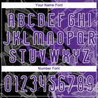 Custom Graffiti Pattern Purple-Black Scratch Sublimation Volleyball Uniform Jersey photo 5
