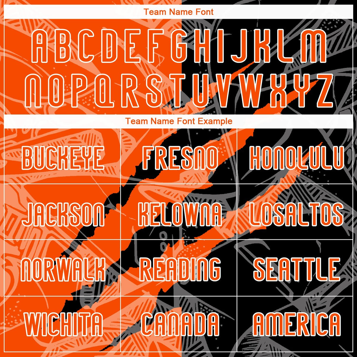 Custom Graffiti Pattern Orange-Black Scratch Sublimation Volleyball Uniform Jersey photo 4