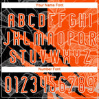Custom Graffiti Pattern Orange-Black Scratch Sublimation Volleyball Uniform Jersey photo 5