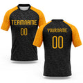 Custom Black Gold Animal Print Sublimation Volleyball Uniform Jersey