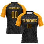 Custom Black Gold Animal Print Sublimation Volleyball Uniform Jersey photo 1