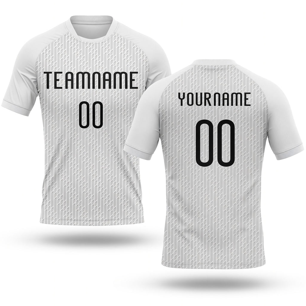 Custom White Black Geometric Shape Sublimation Volleyball Uniform Jersey