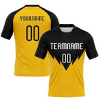 Custom Yellow White-Black Line Sublimation Volleyball Uniform Jersey photo 1