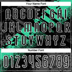 Custom Black Pea Green-White Splash Sublimation Volleyball Uniform Jersey photo 5