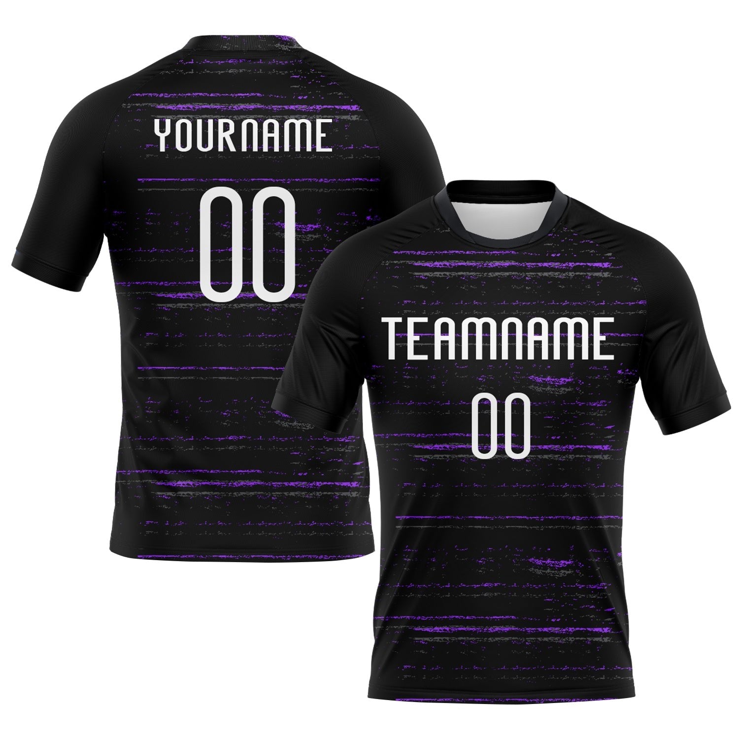 Custom Black White-Purple Bright Lines Sublimation Volleyball Uniform Jersey photo 1