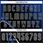 Custom Black Thunder Blue-White Lines And Dots Sublimation Volleyball Uniform Jersey photo 6
