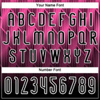 Custom Pink Black-White Lines Sublimation Volleyball Uniform Jersey photo 5