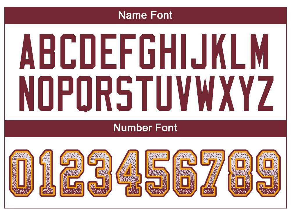 Custom White Burgundy-Gold Drift Fashion Football Jersey photo 3